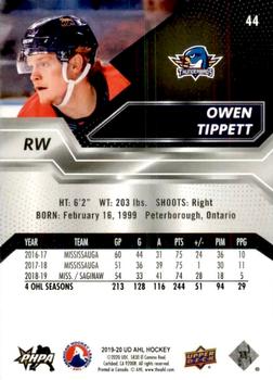 2019-20 Upper Deck AHL #44 Owen Tippett Back