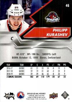 2019-20 Upper Deck AHL #46 Philipp Kurashev Back