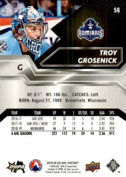 2019-20 Upper Deck AHL #56 Troy Grosenick Back