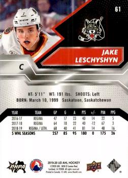 2019-20 Upper Deck AHL #61 Jake Leschyshyn Back