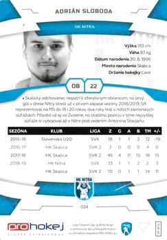 2019-20 SportZoo Tipsport Liga #24 Adrian Sloboda Back