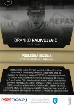 2019-20 SportZoo Tipsport Liga - League Legends #LL6 Branko Radivojevic Back