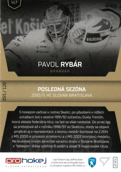 2019-20 SportZoo Tipsport Liga - League Legends Auto #LL7 Pavol Rybar Back