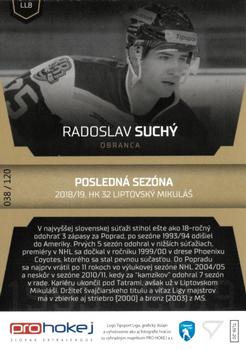 2019-20 SportZoo Tipsport Liga - League Legends Auto #LL8 Radoslav Suchy Back