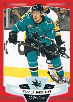 2019-20 O-Pee-Chee - Red Border Blank Back #331 Timo Meier Front