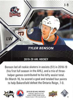 2019-20 Upper Deck AHL - AHL Impact #I-9 Tyler Benson Back