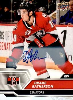 2019-20 Upper Deck AHL - Base Autographs #1 Drake Batherson Front