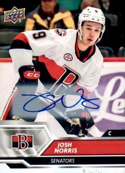 2019-20 Upper Deck AHL - Base Autographs #8 Josh Norris Front