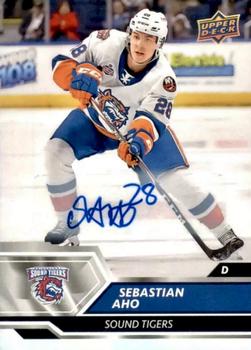 2019-20 Upper Deck AHL - Base Autographs #71 Sebastian Aho Front