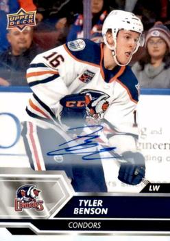 2019-20 Upper Deck AHL - Base Autographs #77 Tyler Benson Front