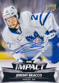 2019-20 Upper Deck AHL - AHL Impact Autographs #I-3 Jeremy Bracco Front