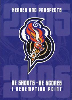 2005-06 In The Game Heroes and Prospects #NNO Gatineau Olympiques Front