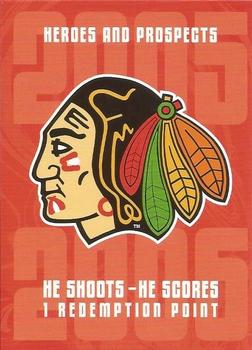 2005-06 In The Game Heroes and Prospects - He Shoots-He Scores Redemption Points #NNO Portland Winterhawks Front