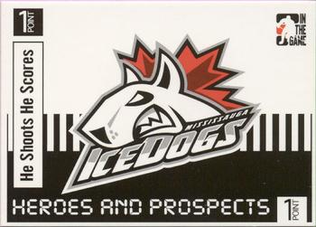 2004-05 In The Game Heroes and Prospects - He Shoots He Scores Redemption Points #NNO Mississauga Icedogs Front