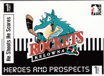 2004-05 In The Game Heroes and Prospects - He Shoots He Scores Redemption Points #NNO Kelowna Rockets Front