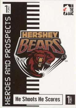 2004-05 In The Game Heroes and Prospects - He Shoots He Scores Redemption Points #NNO Hershey Bears Front