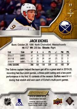 2019-20 Upper Deck Engrained #11 Jack Eichel Back