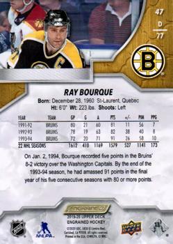 2019-20 Upper Deck Engrained #47 Ray Bourque Back