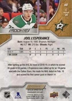 2019-20 Upper Deck Engrained #68 Joel L'Esperance Back