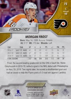 2019-20 Upper Deck Engrained #75 Morgan Frost Back