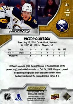 2019-20 Upper Deck Engrained #81 Victor Olofsson Back