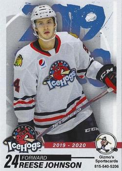 2019-20 Gizmo's Sportscards Rockford IceHogs (AHL) #NNO Reese Johnson Front