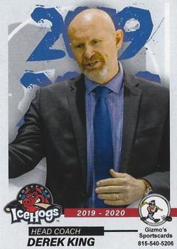 2019-20 Gizmo's Sportscards Rockford IceHogs (AHL) #NNO Derek King Front