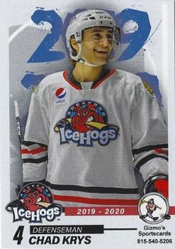 2019-20 Gizmo's Sportscards Rockford IceHogs (AHL) #NNO Chad Krys Front