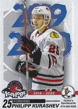 2019-20 Gizmo's Sportscards Rockford IceHogs (AHL) #NNO Philipp Kurashev Front