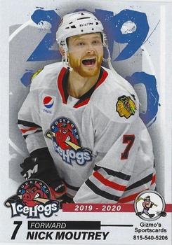 2019-20 Gizmo's Sportscards Rockford IceHogs (AHL) #NNO Nick Moutrey Front