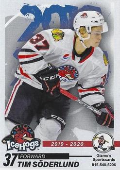 2019-20 Gizmo's Sportscards Rockford IceHogs (AHL) #NNO Tim Soderlund Front