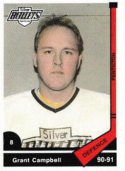 1990-91 Penticton Silver Bullets (MonSHL) #NNO Grant Campbell Front