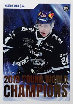 2019-20 Cardset Finland Series 2 - 2019 Young World Champions #9 Kaapo Kakko Front