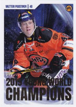 2019-20 Cardset Finland Series 2 - 2019 Young World Champions #12 Valtteri Puustinen Front