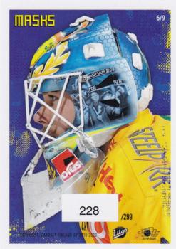 2019-20 Cardset Finland Series 2 - Masks SN299 #6 Oskari Setänen Back