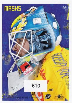 2019-20 Cardset Finland Series 2 - Masks SN999 #6 Oskari Setänen Back