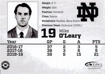 2019-20 Notre Dame Fighting Irish (NCAA) #NNO Mike O'Leary Back