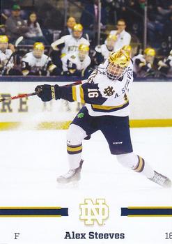 2019-20 Notre Dame Fighting Irish (NCAA) #NNO Alex Steeves Front