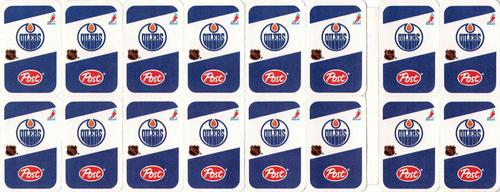 1982-83 Post Cereal - Panels #NNO Edmonton Oilers Back