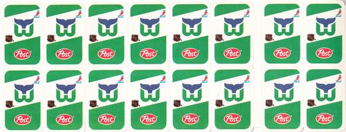 1982-83 Post Cereal - Panels #NNO Hartford Whalers Back