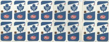 1982-83 Post Cereal - Panels #NNO Toronto Maple Leafs Back