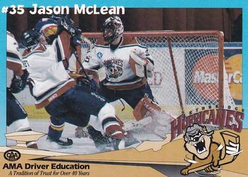 1997-98 Lethbridge Hurricanes (WHL) #NNO Jason McLean Front