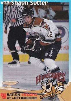 1997-98 Lethbridge Hurricanes (WHL) #NNO Shaun Sutter Front