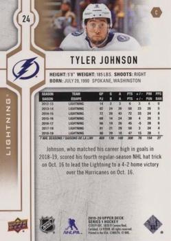 2019-20 Upper Deck - Silver Foil #24 Tyler Johnson Back