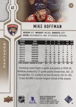 2019-20 Upper Deck - Silver Foil #41 Mike Hoffman Back