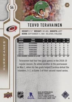 2019-20 Upper Deck - Silver Foil #54 Teuvo Teravainen Back