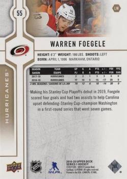 2019-20 Upper Deck - Silver Foil #55 Warren Foegele Back