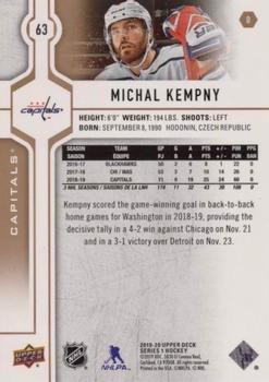 2019-20 Upper Deck - Silver Foil #63 Michal Kempny Back