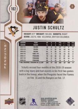2019-20 Upper Deck - Silver Foil #102 Justin Schultz Back