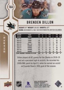 2019-20 Upper Deck - Silver Foil #166 Brenden Dillon Back